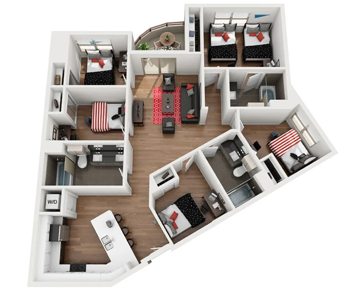 E1 floor plan